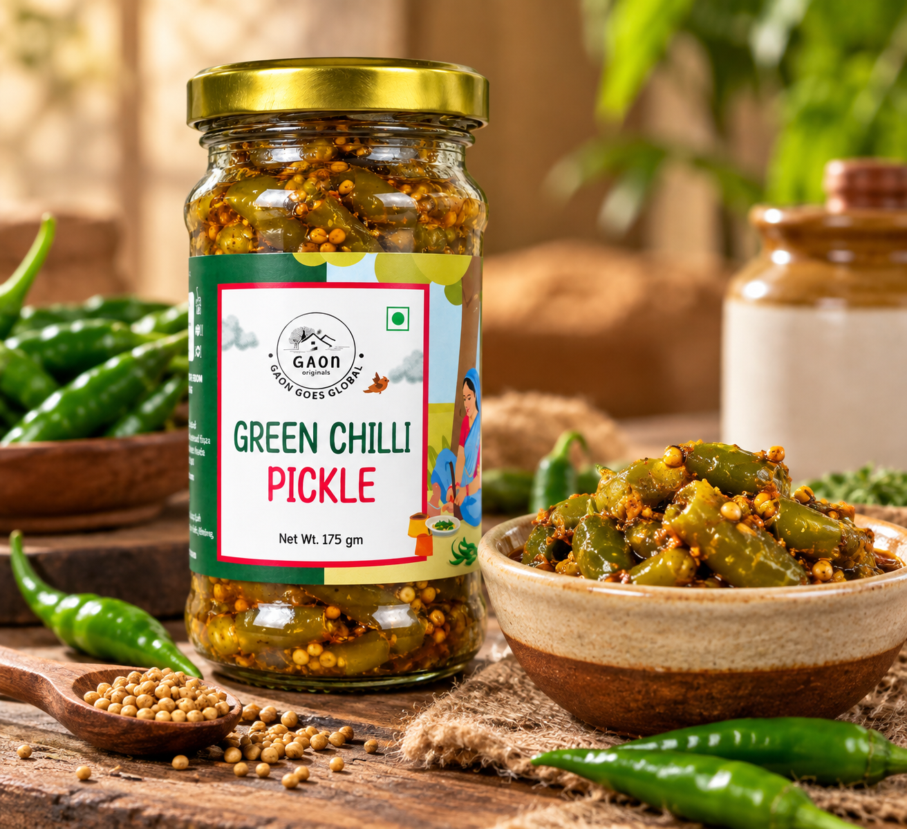 Green Chilli Pickle