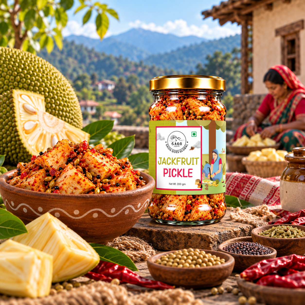 Jackfruit Pickle - SKU-30-GO-UK-JAC-PKL-200-200G (2)