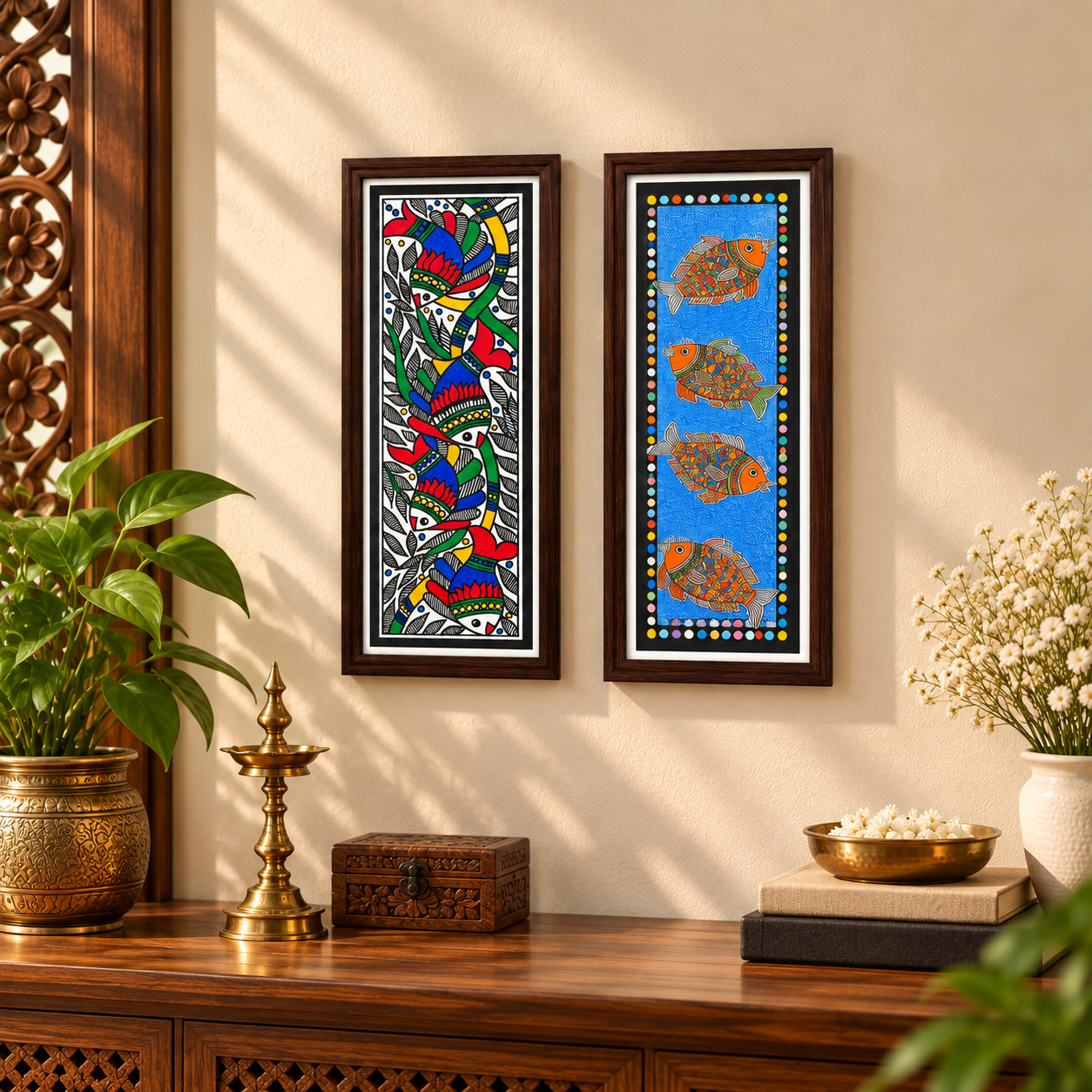 Madhubani Fish Folk Art